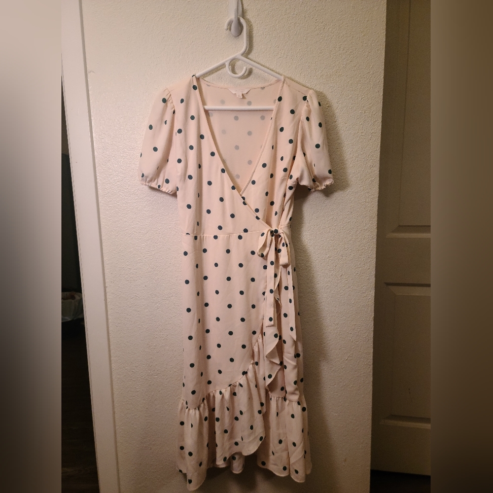 Polka Dotted Wrap Dress